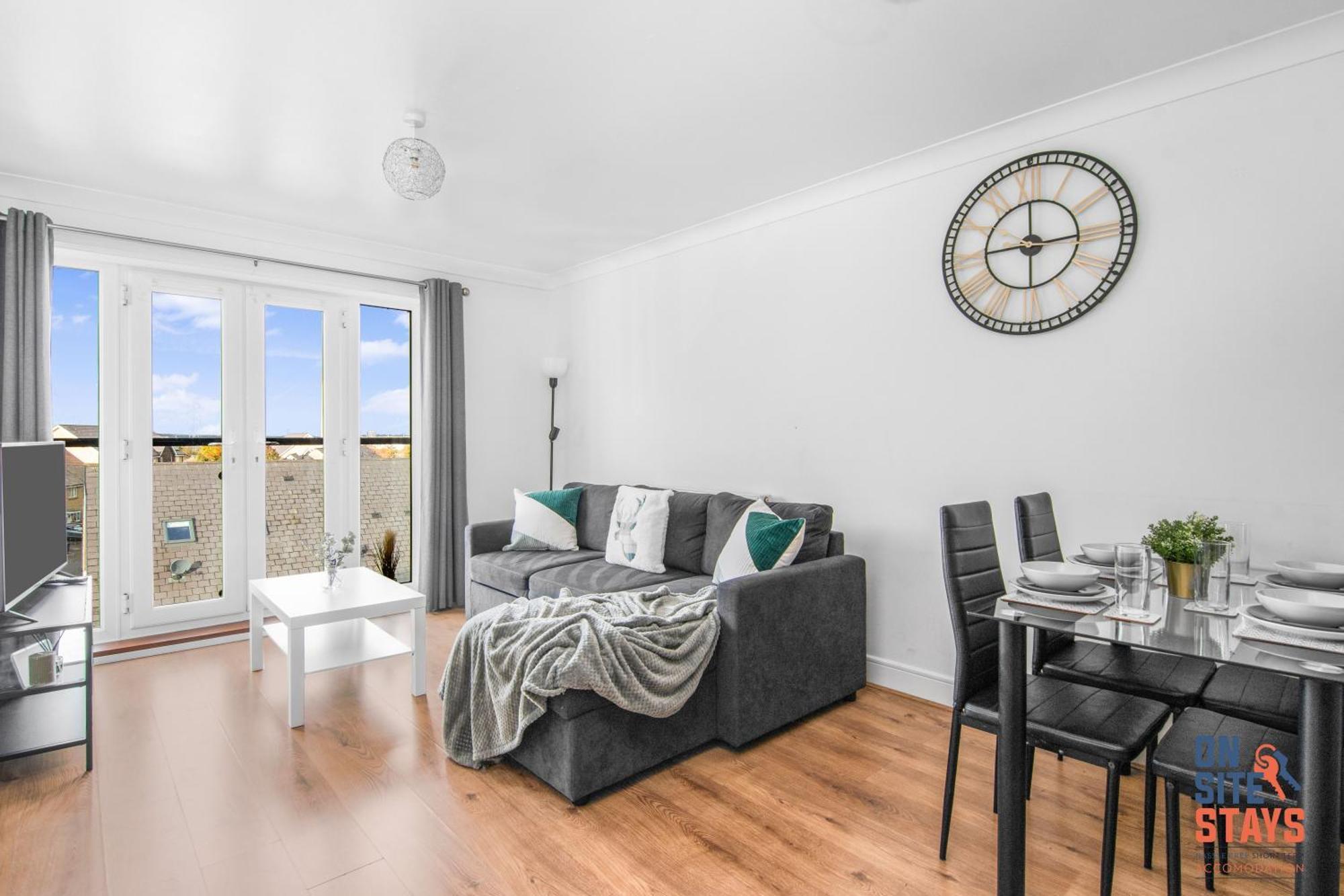 Onsitestays - Cosy 2-Bedroom Apartment With Free Parking, Wi-Fi & London Links Northfleet المظهر الخارجي الصورة