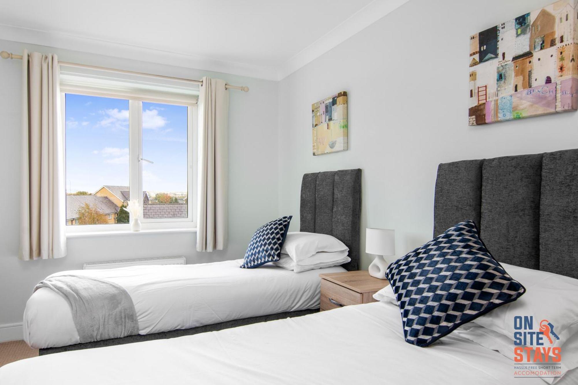 Onsitestays - Cosy 2-Bedroom Apartment With Free Parking, Wi-Fi & London Links Northfleet المظهر الخارجي الصورة