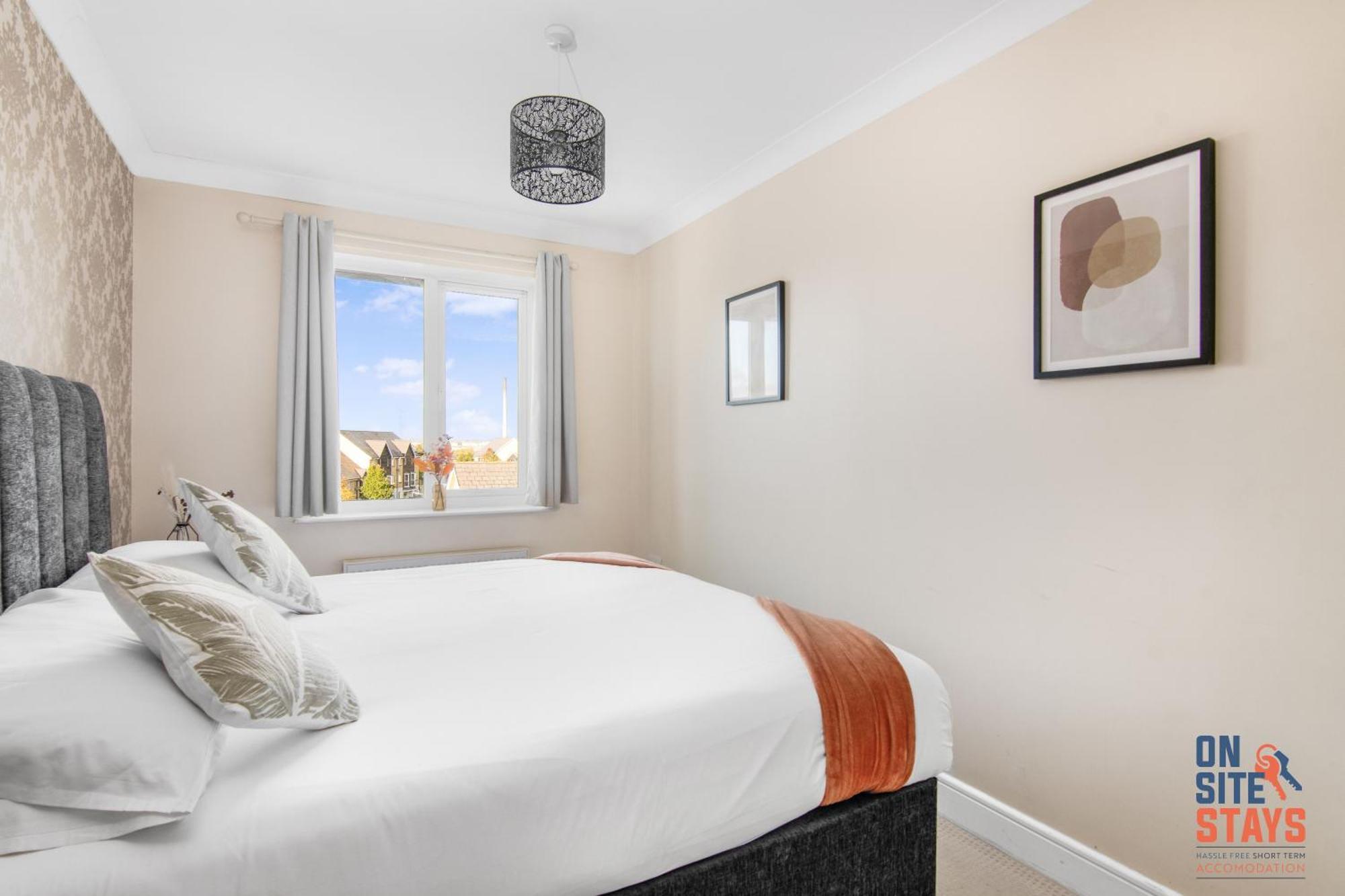 Onsitestays - Cosy 2-Bedroom Apartment With Free Parking, Wi-Fi & London Links Northfleet المظهر الخارجي الصورة